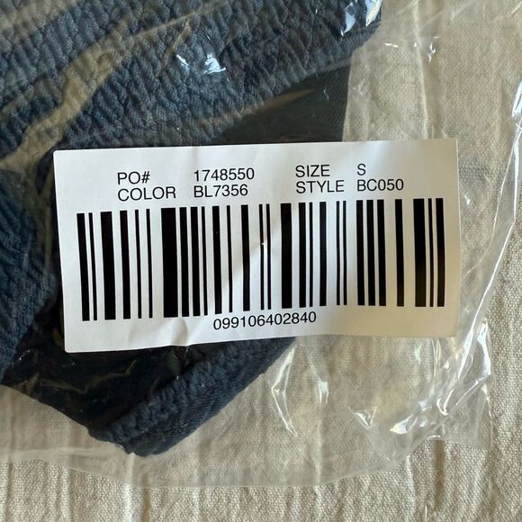 NWT J. Crew Textured High-rise Cheeky Bikini Bottom Deep Midnight Navy Size S - Picture 10 of 10